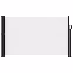 vidaXL Retractable Side Awning Outdoor Privacy Screen Balcony Sunshade Shelter - white, 120 x 300 cm - Additional view 2