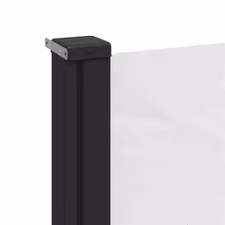 vidaXL Retractable Side Awning Outdoor Privacy Screen Balcony Sunshade Shelter - white, 120 x 300 cm - Additional view 6