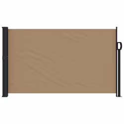 vidaXL Retractable Side Awning Outdoor Privacy Screen Balcony Sunshade Shelter - taupe, 120 x 300 cm - Additional view 2