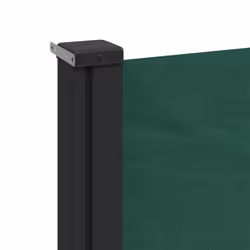 vidaXL Retractable Side Awning Outdoor Privacy Screen Balcony Sunshade Shelter - dark green, 120 x 300 cm - Additional view 6