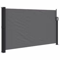 vidaXL Retractable Side Awning Outdoor Privacy Screen Anthracite 117x300 cm