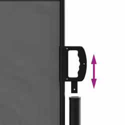 vidaXL Retractable Side Awning Outdoor Privacy Screen Anthracite 117x300 cm - Additional view 5