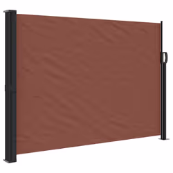 vidaXL Retractable Side Awning Outdoor Privacy Screen Balcony Sunshade Shelter - brown, 140 x 300 cm - Additional view 2