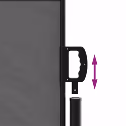 vidaXL Retractable Side Awning Outdoor Privacy Screen Anthracite 140x300 cm - Additional view 5