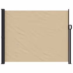 vidaXL Retractable Side Awning Outdoor Privacy Screen Balcony Sunshade Shelter - beige, 160 x 300 cm - Additional view 2