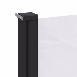 vidaXL Retractable Side Awning Outdoor Privacy Screen Balcony Sunshade Shelter - white, 160 x 300 cm - Additional view 7