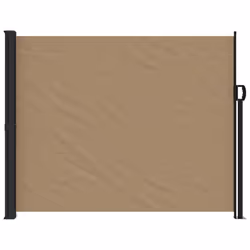 vidaXL Retractable Side Awning Outdoor Privacy Screen Balcony Sunshade Shelter - taupe, 160 x 300 cm - Additional view 3