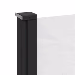 vidaXL Retractable Side Awning Outdoor Privacy Screen Balcony Sunshade Shelter - white, 170 x 300 cm - Additional view 6