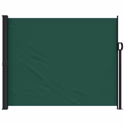 vidaXL Retractable Side Awning Outdoor Privacy Screen Balcony Sunshade Shelter - dark green, 170 x 300 cm