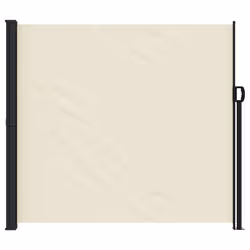 vidaXL Retractable Side Awning Outdoor Privacy Screen Shade Cream 180x300 cm