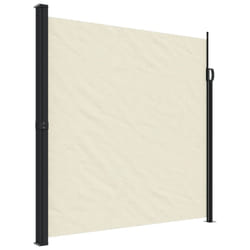 vidaXL Retractable Side Awning Outdoor Privacy Screen Shade Cream 200x300 cm