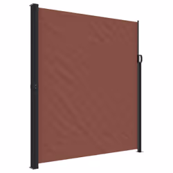 vidaXL Retractable Side Awning Outdoor Privacy Screen Shade Brown 220x300 cm