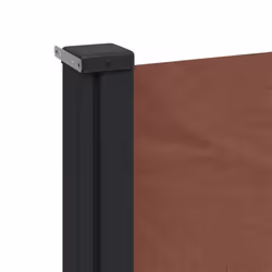 vidaXL Retractable Side Awning Outdoor Privacy Screen Shade Brown 220x300 cm - Additional view 6