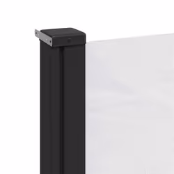 vidaXL Retractable Side Awning Outdoor Privacy Screen Balcony Sunshade Shelter - white, 100 x 500 cm - Additional view 6
