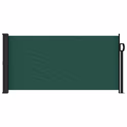 vidaXL Retractable Side Awning Outdoor Privacy Screen Balcony Sunshade Shelter - dark green, 100 x 500 cm - Additional view 2