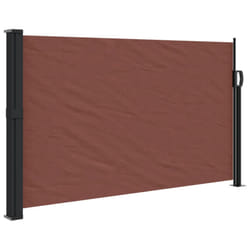 vidaXL Retractable Side Awning Outdoor Privacy Screen Shade Brown 120x500 cm