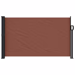 vidaXL Retractable Side Awning Outdoor Privacy Screen Shade Brown 120x500 cm