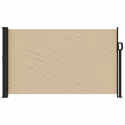 vidaXL Retractable Side Awning Outdoor Privacy Screen Balcony Sunshade Shelter - beige, 120 x 500 cm - Additional view 2