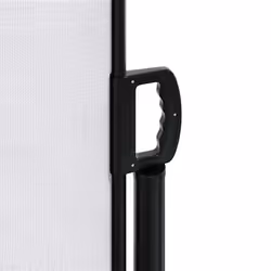 vidaXL Retractable Side Awning Outdoor Privacy Screen Balcony Sunshade Shelter - white, 120 x 500 cm - Additional view 7