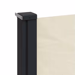 vidaXL Retractable Side Awning Outdoor Privacy Screen Shade Cream 140x500 cm - Additional view 6