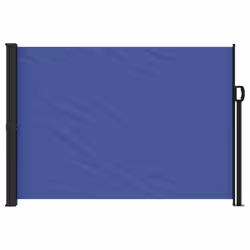 vidaXL Retractable Side Awning Outdoor Privacy Screen Shade Blue 140x500 cm