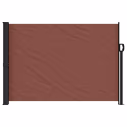 vidaXL Retractable Side Awning Outdoor Privacy Screen Shade Brown 140x500 cm - Additional view 4