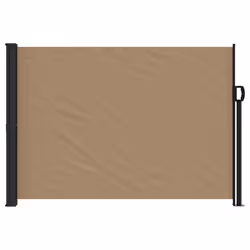 vidaXL Retractable Side Awning Outdoor Privacy Screen Balcony Sunshade Shelter - taupe, 140 x 500 cm - Additional view 3