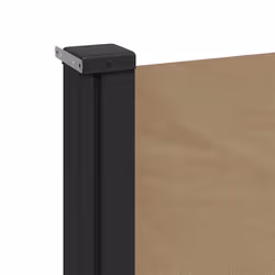 vidaXL Retractable Side Awning Outdoor Privacy Screen Balcony Sunshade Shelter - taupe, 140 x 500 cm - Additional view 7