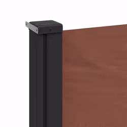 vidaXL Retractable Side Awning Outdoor Privacy Screen Shade Brown 160x500 cm - Additional view 6