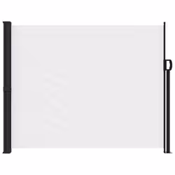 vidaXL Retractable Side Awning Outdoor Privacy Screen Balcony Sunshade Shelter - white, 160 x 500 cm - Additional view 4
