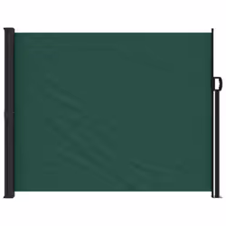 vidaXL Retractable Side Awning Outdoor Privacy Screen Balcony Sunshade Shelter - dark green, 160 x 500 cm