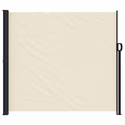 vidaXL Retractable Side Awning Outdoor Privacy Screen Shade Cream 180x500 cm