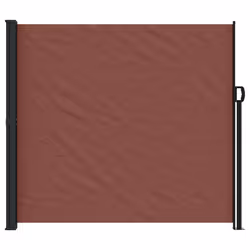 vidaXL Retractable Side Awning Outdoor Privacy Screen Shade Brown 180x500 cm