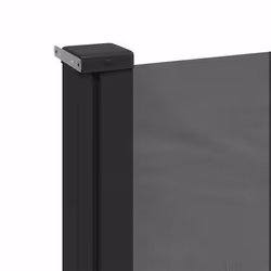 vidaXL Retractable Side Awning Outdoor Privacy Screen Anthracite 200x500 cm - Additional view 6