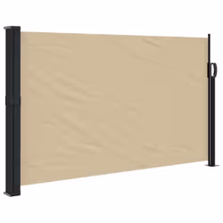 vidaXL Retractable Side Awning Outdoor Privacy Screen Balcony Sunshade Shelter - beige, 120 x 600 cm - Additional view 2
