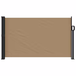 vidaXL Retractable Side Awning Outdoor Privacy Screen Balcony Sunshade Shelter - taupe, 120 x 600 cm - Additional view 2