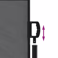 vidaXL Retractable Side Awning Outdoor Privacy Screen Anthracite 120x600 cm - Additional view 5