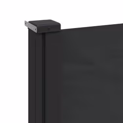 vidaXL Retractable Side Awning Outdoor Privacy Screen Shade Black 140x600 cm - Additional view 6