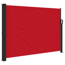 vidaXL Retractable Side Awning Outdoor Privacy Screen Shade Red 140x600 cm