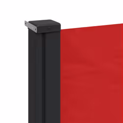 vidaXL Retractable Side Awning Outdoor Privacy Screen Shade Red 140x600 cm - Additional view 6
