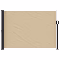 vidaXL Retractable Side Awning Outdoor Privacy Screen Balcony Sunshade Shelter - beige, 140 x 600 cm - Additional view 2