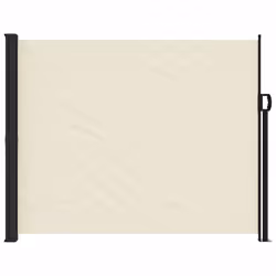 vidaXL Retractable Side Awning Outdoor Privacy Screen Shade Cream 160x600 cm
