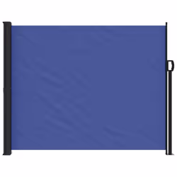 vidaXL Retractable Side Awning Outdoor Privacy Screen Shade Blue 160x600 cm