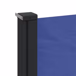 vidaXL Retractable Side Awning Outdoor Privacy Screen Shade Blue 160x600 cm - Additional view 6