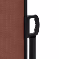 vidaXL Retractable Side Awning Outdoor Privacy Screen Shade Brown 160x600 cm
