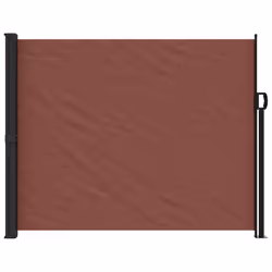 vidaXL Retractable Side Awning Outdoor Privacy Screen Shade Brown 160x600 cm - Additional view 4