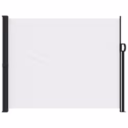 vidaXL Retractable Side Awning Outdoor Privacy Screen Balcony Sunshade Shelter - white, 160 x 600 cm - Additional view 2