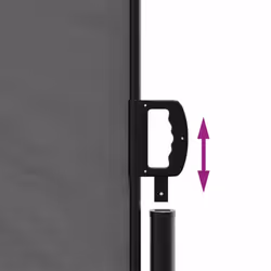 vidaXL Retractable Side Awning Outdoor Privacy Screen Anthracite 160x600 cm - Additional view 5