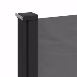 vidaXL Retractable Side Awning Outdoor Privacy Screen Anthracite 160x600 cm - Additional view 6