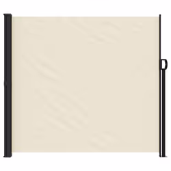 vidaXL Retractable Side Awning Outdoor Privacy Screen Shade Cream180x600 cm